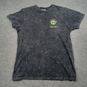 Cross Colours Shirt Mens Medium‎ Black HBCU Acid Wash Power Unity College Afro